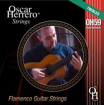 Jeu de 3 Cordes pour Guitare Oscar Herrero. String OH59HT Fort tirant